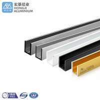 Hongji silver golden gold anodized aluminum profile