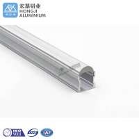 led aluminum profile for 6mm glass shelves sj-alp3030 v profile milky cover